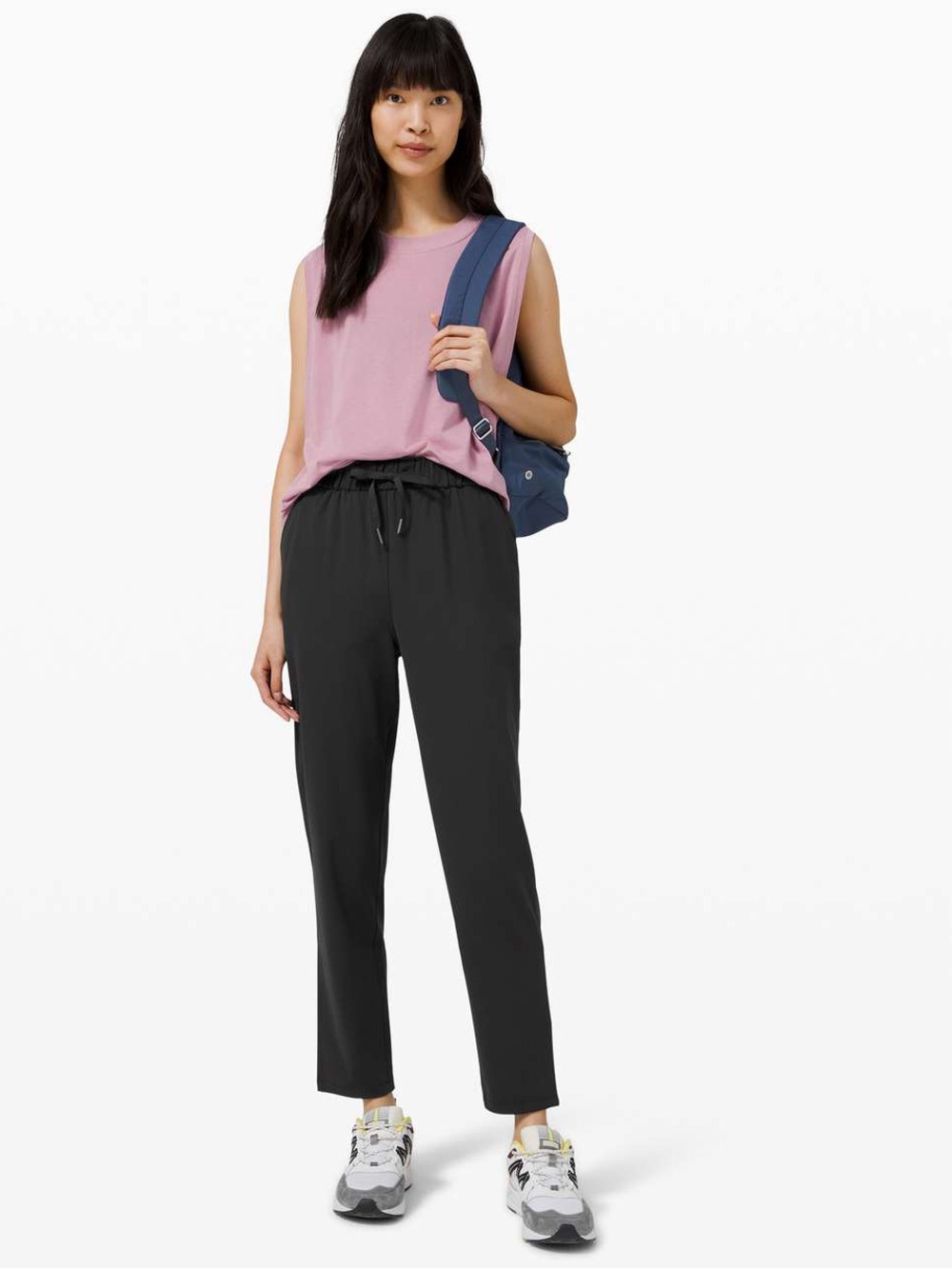 Lululemon Keep Moving Pant 7/8 High-Rise Black Ankle Pants